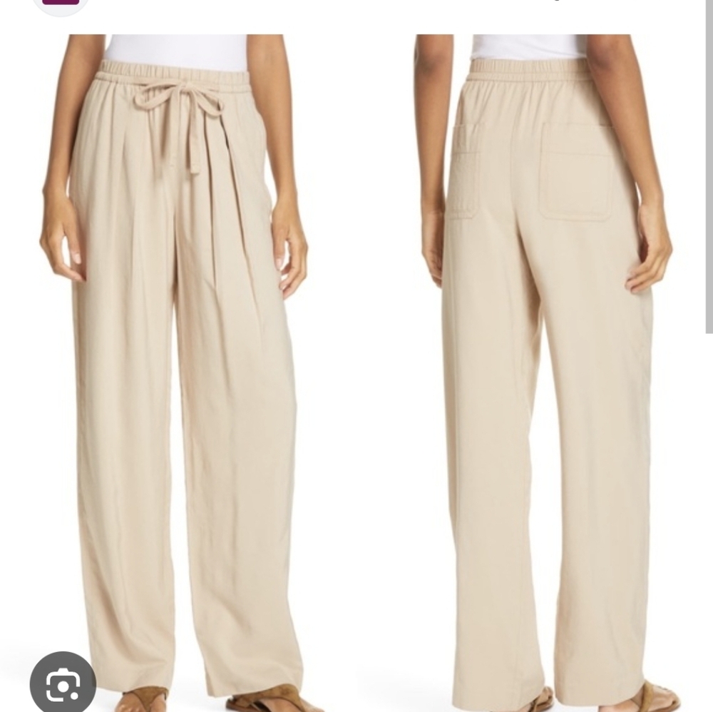 Vince Wide Leg Drawstring Pants Size XL